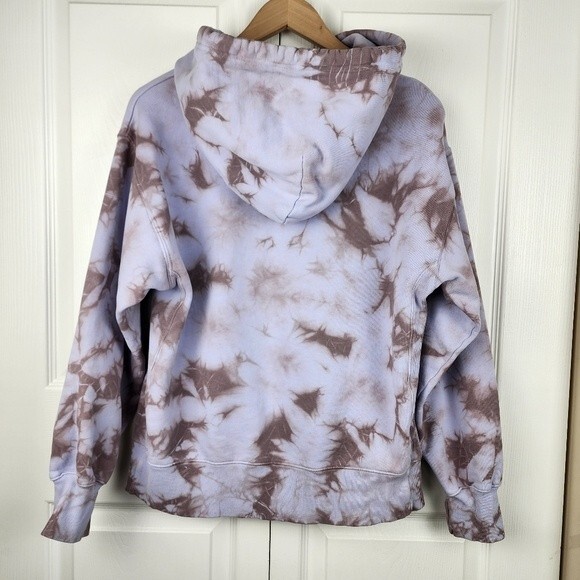 TNA Aritzia Tie Dye Hoodie Sweatshirt Cotton Blend Pullover Top Size 1 fits S/M - Picture 12 of 13